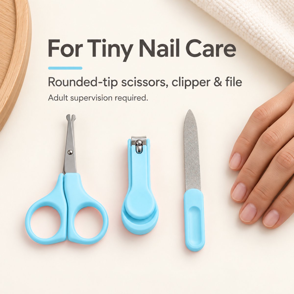 PIGLOG Baby Care Kit for Home & Travel, 8-Piece Set with Thermometer