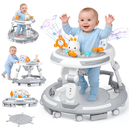 PIGLOG 4-in-1 Baby Walker & Activity Center