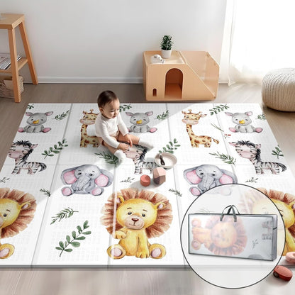 PIGLOG Safari Friends Foldable Play Mat