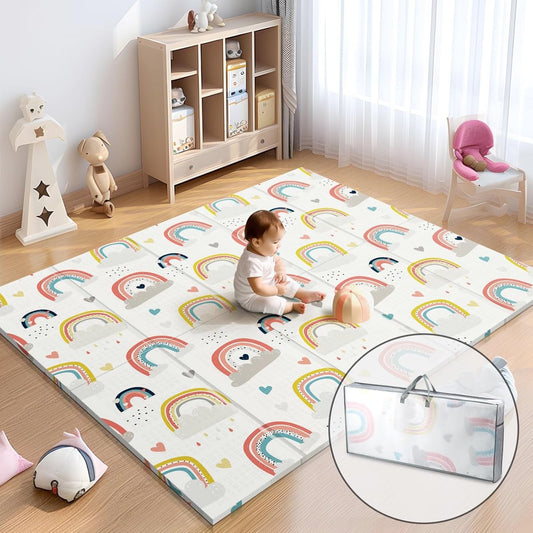 PIGLOG Rainbow Foldable Play Mat - 59 x 59