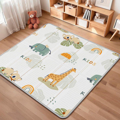 PIGLOG Giraffe Green Foldable Play Mat - 50 x 50